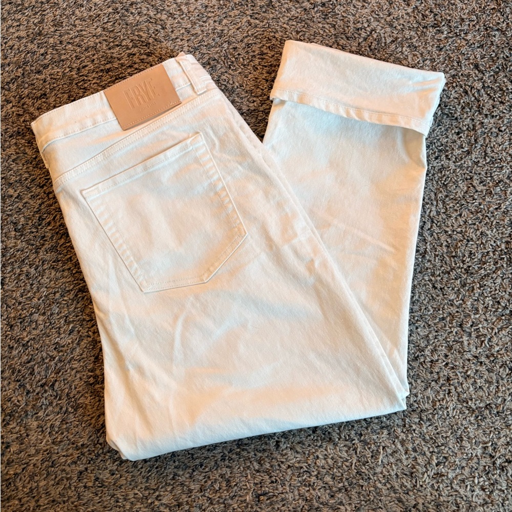Frye White Denim Jeans